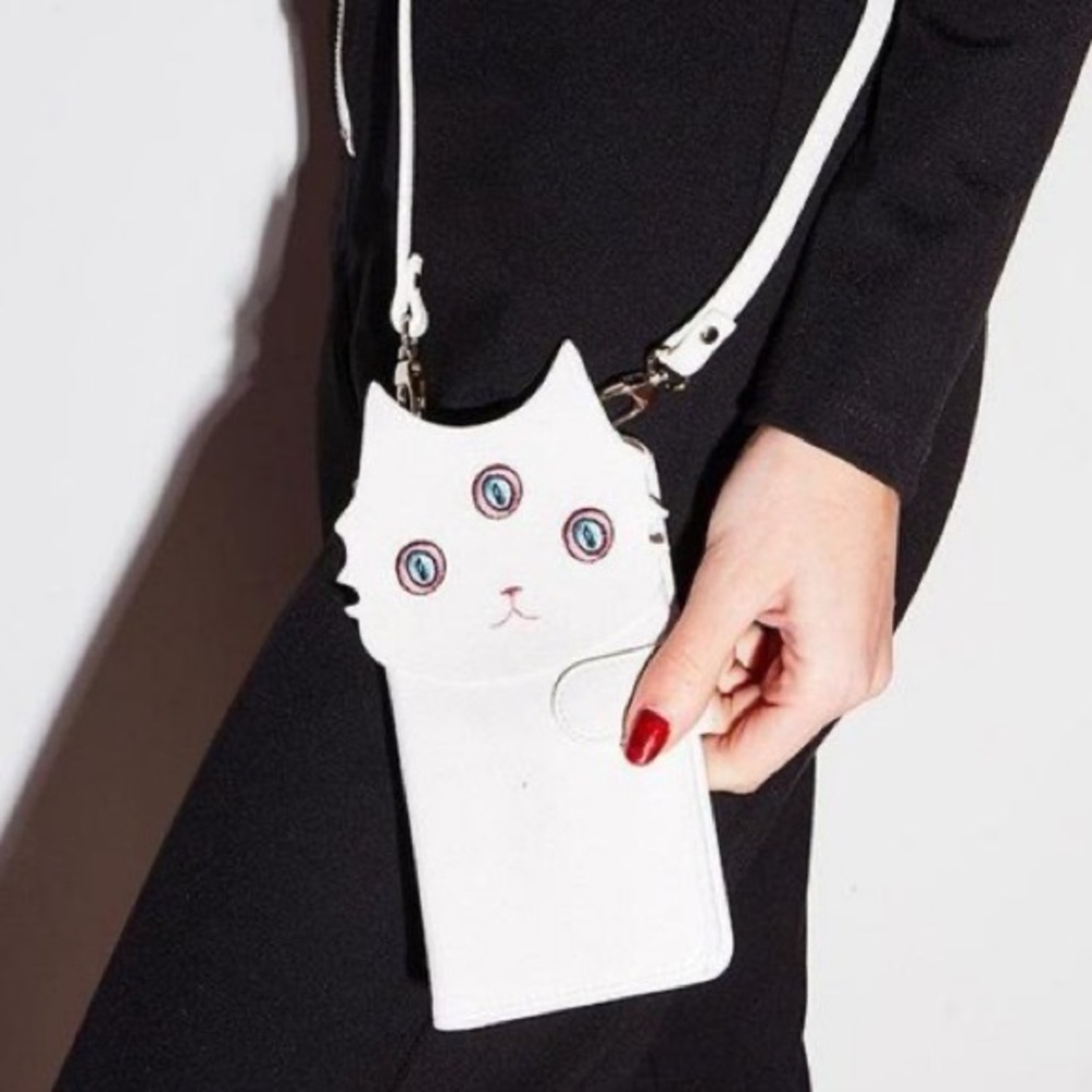 Valfre Never Used Blanco White Cat Kitty Phone Case for iPhone 6, 7, and 8